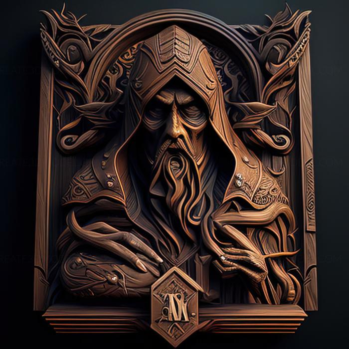 نموذج ثلاثي الأبعاد لآلة CNC ألعاب لعبة St Warlock Master of the Arcane